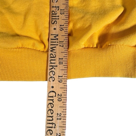 Divided by H&M Justin Bieber Stadium Tour Womens Yellow Black Hoodie Size Medium - Picture 13 of 13